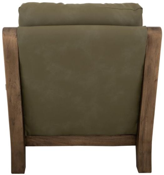 International Furniture Direct Xel-Ha II Dark Hay Brown/Green Accent Chair-4