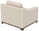 International Furniture Direct Natural Parota Ivory Arm Chair-3