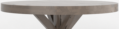 Canadel Customizable Loft Weathered Grey Washed Round Wood Table-1