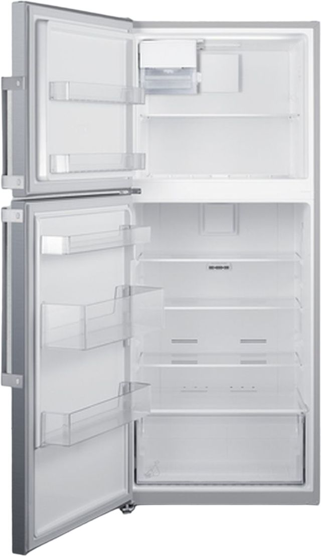 Summit 28 in. 13.6 Cu. Ft. Stainless Steel Counter Depth Top Freezer Refrigerator-3