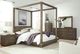 Modus Furniture Melbourne Dark Pine King Canopy Bed-1
