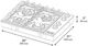 ZLINE 30" Stainless Steel Gas Cooktop with 4 Brass Burners-3