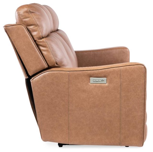 Hooker® Furniture MS Twain Fawn Power Reclining Sofa with Power Headrest and Lumbar-3