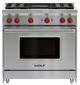 Wolf® 36" Stainless Steel Pro Style Gas Range-0