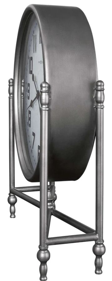 Howard Miller® Childress Light Charcoal/Aged White Accent Clock-3