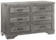 Westwood Design Foundry Brushed Pewter 6-Drawer Dresser-0