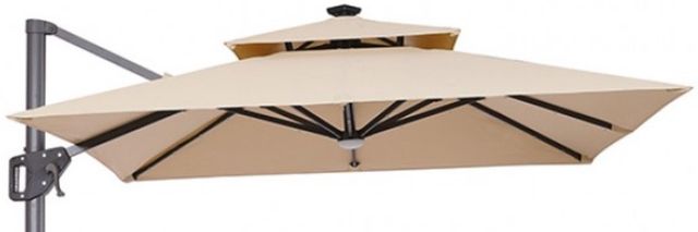 Furniture of America® Xico Beige Aluminum/Fabric Outdoor Patio Umbrella-0