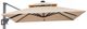 Furniture of America® Xico Beige Aluminum/Fabric Outdoor Patio Umbrella-0