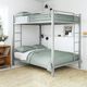 dhp furniture® Sidney Silver Full/Full Bunk Bed-2
