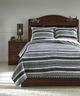 Signature Design by Ashley® Merlin Gray/Cream Full Coverlet Set-1