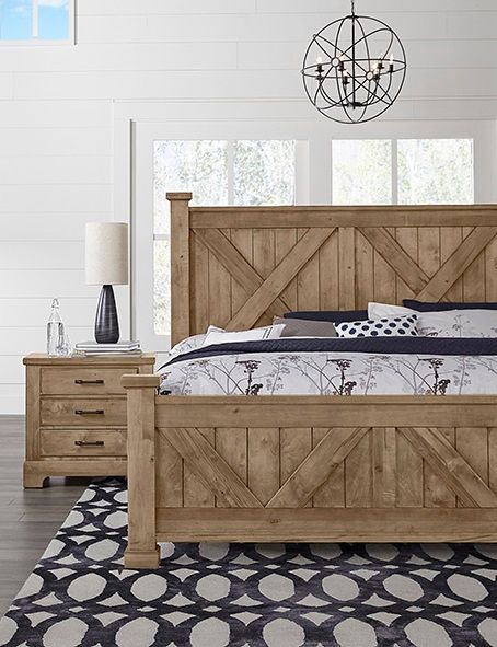 Artisan & Post by Vaughan-Bassett Cool Rustic Natural Nightstand-3