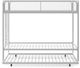 dhp furniture® Isaiah Off White Twin Triple Bunk Bed-1