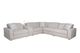 Alexandra Home Porcelain 6pc Modern Reclining Sectional-1