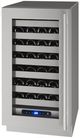 U-Line® 5 Class Stainless Steel 18" Left Hinge Wine Storage-0