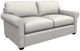La-Z-Boy® Olson Ivory Leather Apartment-Size Sofa-0