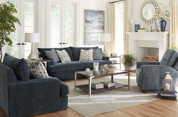A stylish swivel chair in a living space