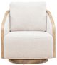 Liberty Furniture Nora Light Brown/Nathan Ginger Swivel Accent Chair-2