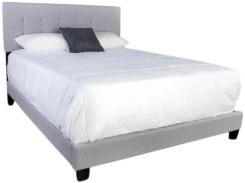 Bernards Eden Gray Upholstered Full Panel Bed-0