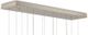 Currey & Company Piero Multi-Drop Painted Silver/White Pendant Lighting-2