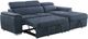 Mazin Furniture Ferriday 2-Piece Blue Right-Arm Facing Pullout Sleeper Sectional and Chaise with Hidden Storage-0