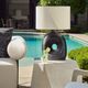 Uttermost® Peephole Bronze Concrete Indoor/Outdoor Table Lamp-2