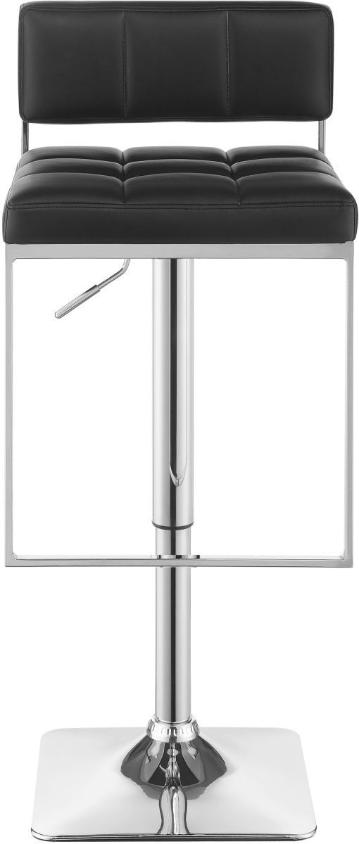 Coaster® Alameda Chrome/Black Adjustable Bar Stool-2