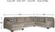 Signature Design by Ashley® Ballinasloe 3-Piece Platinum Left-Arm Facing Sectional and Chaise-1