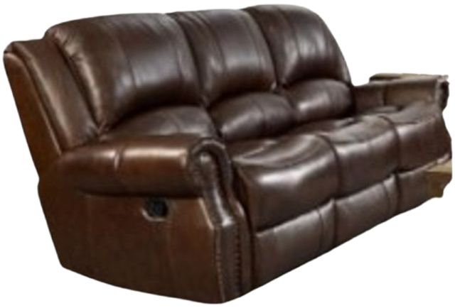 Corinthian Furniture Chocolate Manual Reclining Sofa-0