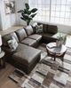 Signature Design by Ashley® Castille Way 2-Piece Fossil U-Shape Sleeper Sectional and Chaise-3