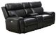 Mazin Furniture Granger Black Dual Power Recliner Loveseat with Center Console  -0
