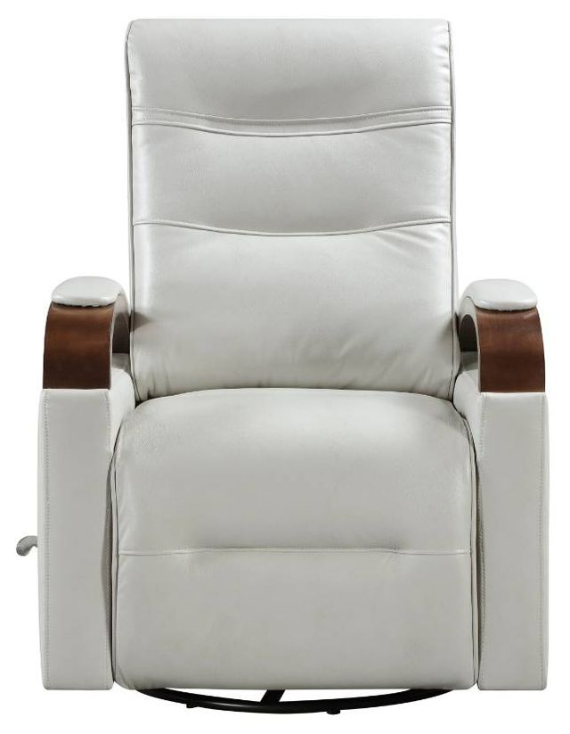 Homelegance® Margot Smoke Manual Swivel Glider Reclining Chair-2