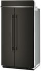 KitchenAid® 42" 25.5 Cu. Ft. Black Ore Built In Side-by-Side Refrigerator with Platinum Interior-2