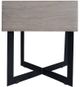 Moe's Home Collection Tiburon Pale-Grey Side Table with Metal Base-3