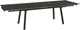 Amisco Customizable Lewis 112" Rectangular Extendable Table with 0.5" Italian Porcelain on Glass Top and 2 Leaves-1