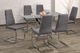 Titus Furniture T3465 Glass Top Dining Table with Chrome Legs-1