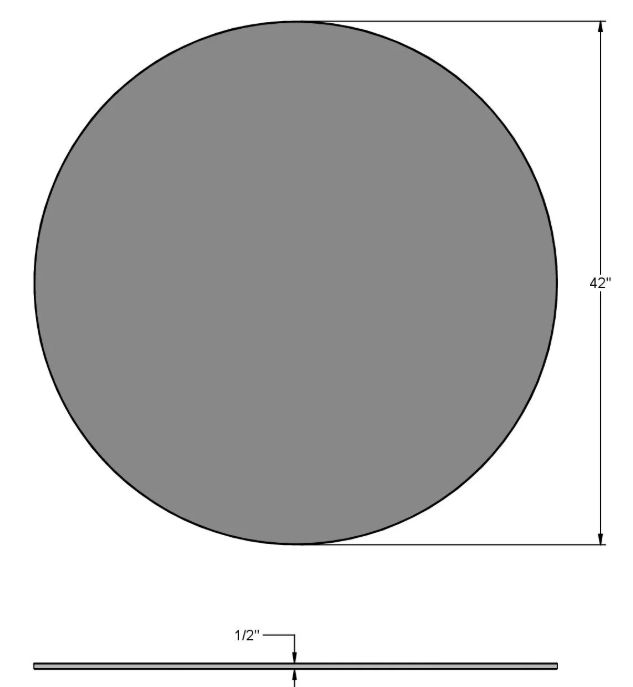 Amisco Customizable Asterisk Round Dining Table-2