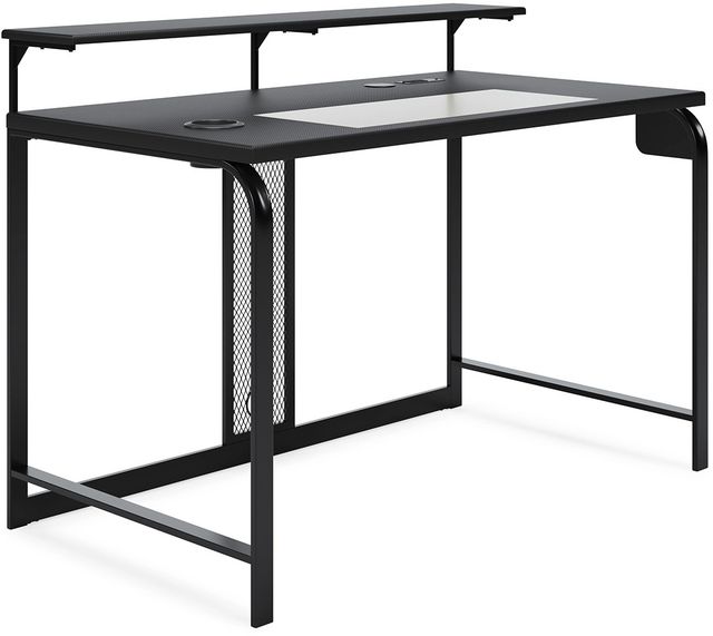 Signature Design by Ashley® Lynxtyn Black 48" Office Desk with Cup Holder-1
