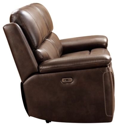 Signature Design by Ashley® Wentler Brown Power Reclining Sofa-4