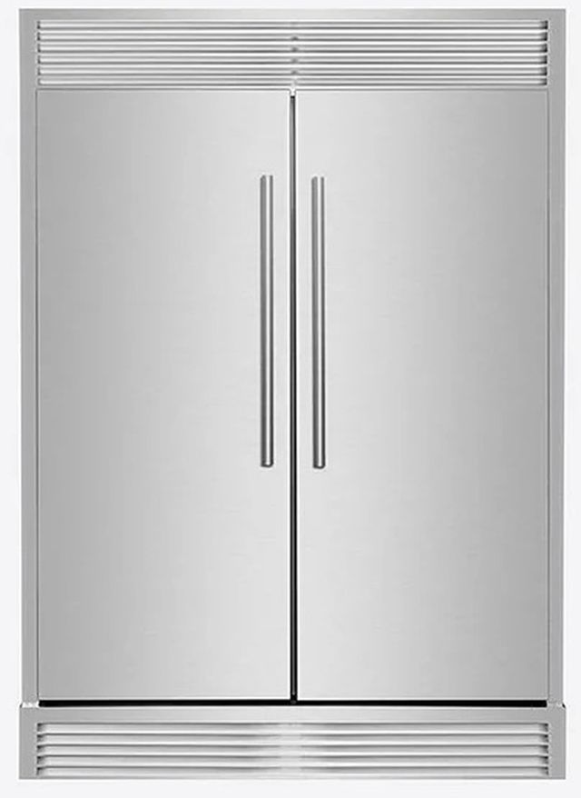 FORNO® Maderno Series Alta Qualita 60" 27.2 Cu. Ft. Stainless Steel Built In Convertible Side-by-Side Refrigerator-0