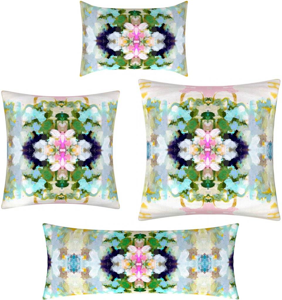 Laura Park Designs Nantucket Bloom Pillow - Thumbnail 3