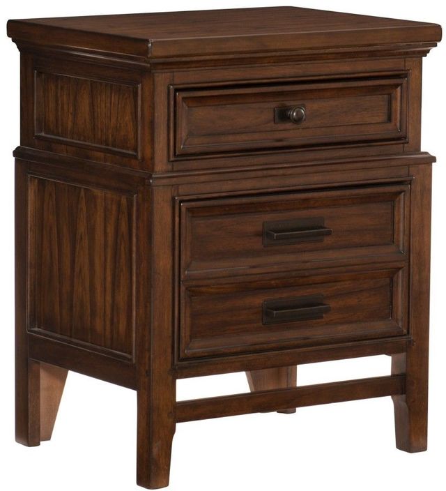 Mazin Furniture Frazier Park Brown Cherry Nightstand-0