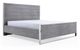 VIG Furniture Modrest Charlene Gray/Stainless Steel Eastern King Panel Bed-0