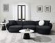 ACME Furniture Lucifer 3-Piece Black Shimmer Right-Arm Facing Sectional and Chaise-1