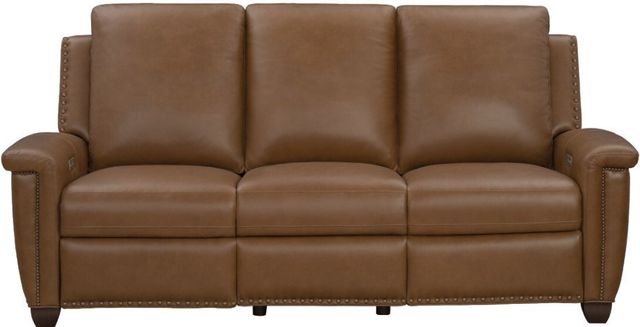 BarcaLounger® Briar Elwood Saddle Leather Power Reclining Sofa-3