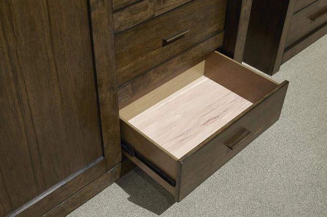 aspenhome® Modern Loft Brownstone Sliding Door Chest-3