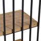 A & B Home Black/Brown Wooden Shelf-3