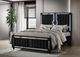 Coaster® Ravenne Black California King Upholstered Panel Bed with LED-1