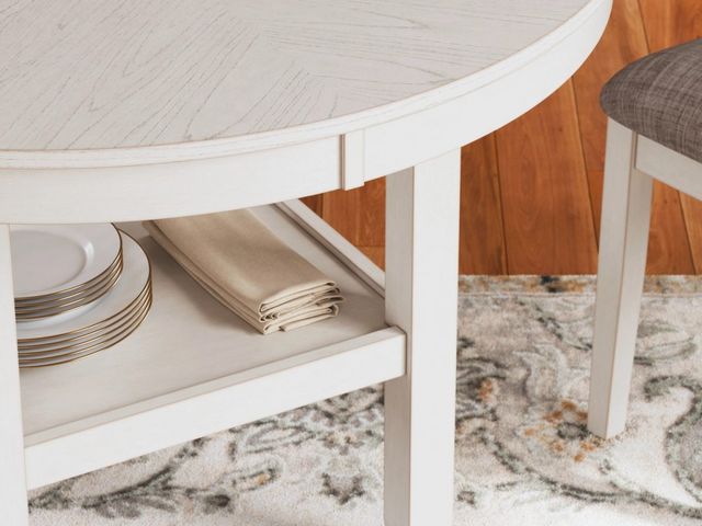 Signature Design by Ashley® Erinberg 5-Piece Antique White Dining Room Table Set-3