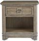 American Woodcrafters Meadowbrook 4-Piece Sand Queen Arched Panel Bedroom Set-4