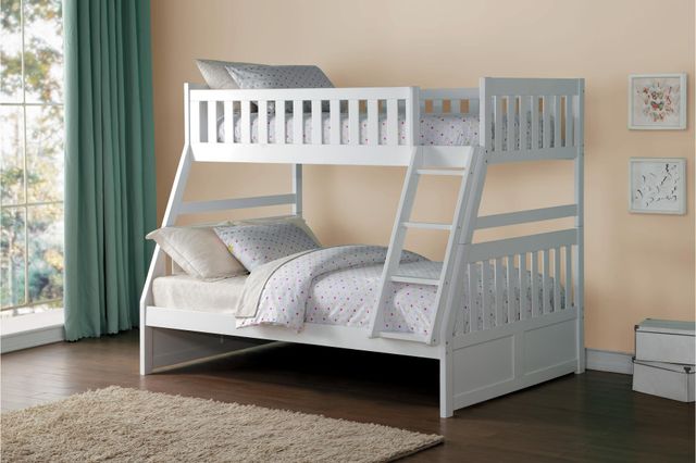 Homelegance® Galen White Twin/Full Bunk Bed-3